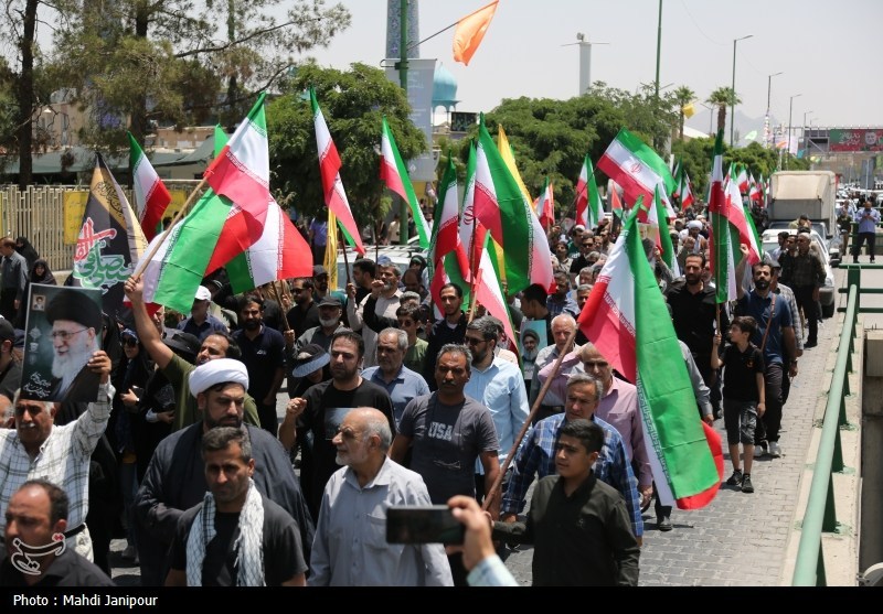 تجمع مردم اصفهان درمحکومیت جنایت رژیم صهیونسیتی+فیلم و تصویر