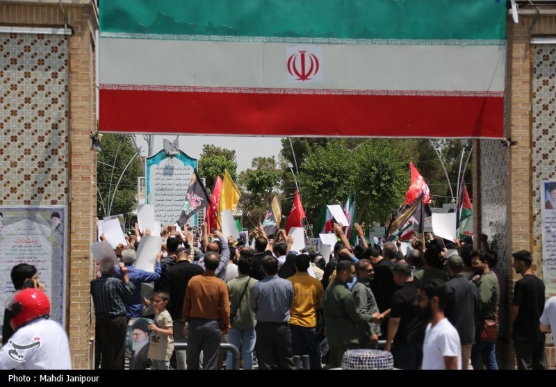 تجمع مردم اصفهان درمحکومیت جنایت رژیم صهیونسیتی+فیلم و تصویر