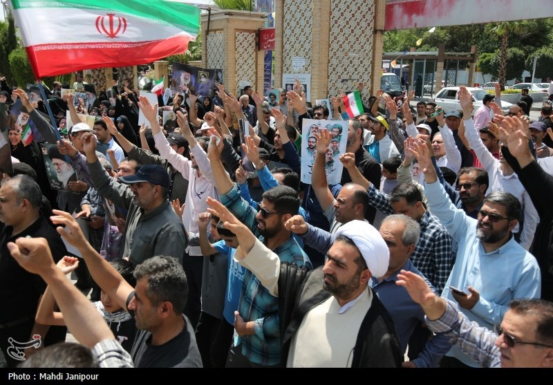 تجمع مردم اصفهان درمحکومیت جنایت رژیم صهیونسیتی+فیلم و تصویر