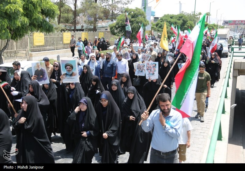 تجمع مردم اصفهان درمحکومیت جنایت رژیم صهیونسیتی+فیلم و تصویر