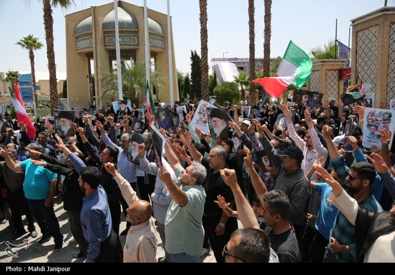 تجمع مردم اصفهان درمحکومیت جنایت رژیم صهیونسیتی+فیلم و تصویر