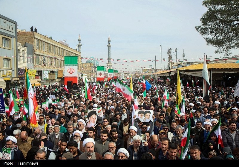 راهپیمایی 22 بهمن , دهه فجر انقلاب اسلامی , اخبار استان قم ,