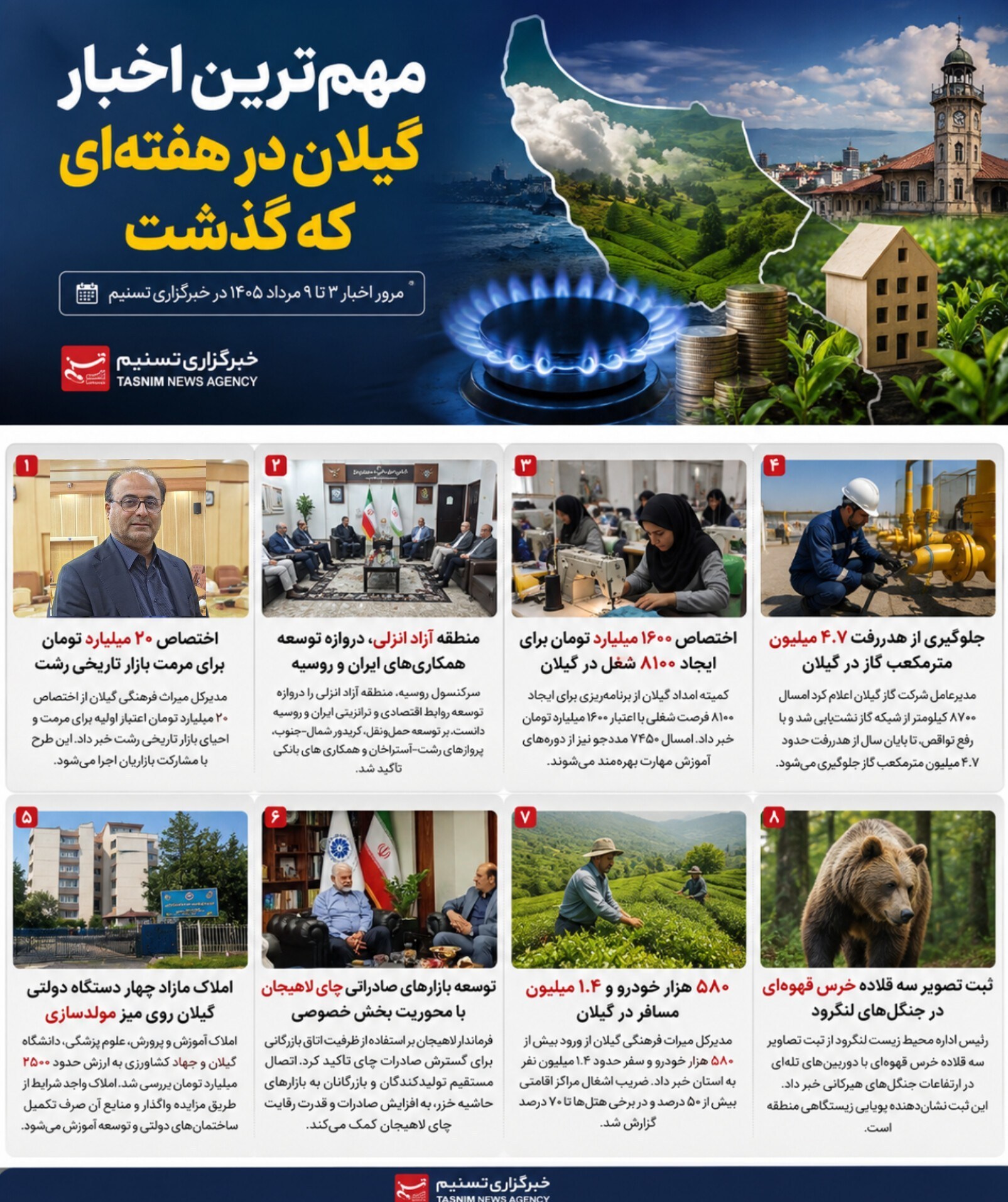 اخبار استان گیلان ,