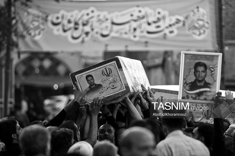 کاشان , اخبار کاشان , تشییع شهدا ,