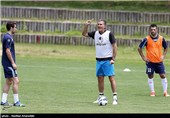 تمرین تیم ملی فوتبال ایران در کره جنوبی