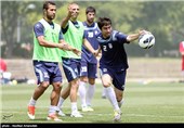 تمرین تیم ملی فوتبال ایران در کره جنوبی