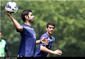تمرین تیم ملی فوتبال ایران در کره جنوبی