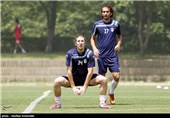تمرین تیم ملی فوتبال ایران در کره جنوبی