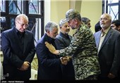 سردار علی فضلی در مراسم ترحیم مادر سردار قاسم سلیمانی