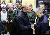 محمدباقر قالیباف شهردار تهران در مراسم ترحیم مادر سردار قاسم سلیمانی