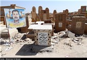 مقبره پیامبرانی چون حضرات هود(ع) و صالح(ع) در ورودی قبرستان قرار دارند.مقبره  آیت ا... سید علی قاضی طباطبایی در قسمت جنوبی وادی السلام و نزدیک آرامگاه هود و صالح است و مقبره رئیس علی دلواری از دلیرمردان تنگستان بوشهر که در نبرد با انگلیسی‌ها کشته شد نیز در این قبرستان است.