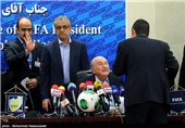 نشست خبری سپ بلاتر رئیس فیفا 