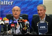 نشست خبری سپ بلاتر رئیس فیفا 