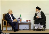 دیدار محمدجواد ظریف وزیر امور خارجه با آیت الله علم الهدی امام جمعه مشهد