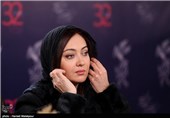 نیکی کریمی در نشست خبری فیلم سینمایی زندگی جای دیگری است