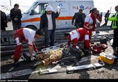 18 مجروح در واژگونی اتوبوس-اتوبان تهران قم