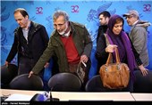 گوهر خیراندیش بازیگر، بهروز افخمی کارگردان و جمال ساداتیان تهیه کننده فیلم سینمایی آذر،شهدخت،پرویز و دیگران
