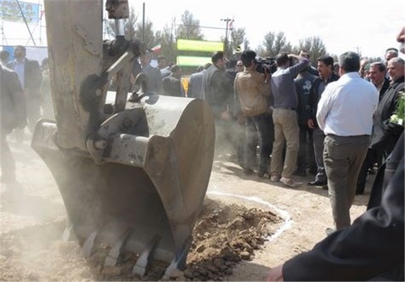 کلنگ زنی فاضلاب شهری بافق