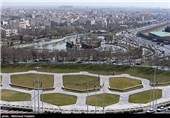 دریاچه مصنوعی در مجاور مجموعه فرهنگی هنری برج آزادی