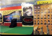 تصاویر شهدای حزب الله در بارگاه مطهر سیده خوله دختر امام حسین(ع) در بعلبک