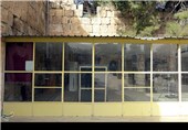 داخل محوطه مسقف مسجد راس الحسین(ع) در بعلبک