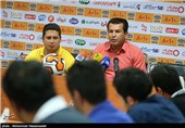 نشست خبری حمید استیلی سرمربی تیم فوتبال راه آهن
