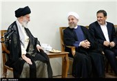 دیدار رئیس جمهور و اعضای هیئت دولت با مقام معظم رهبری