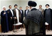 دیدار رئیس جمهور و اعضای هیئت دولت با مقام معظم رهبری