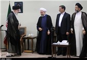 دیدار رئیس جمهور و اعضای هیئت دولت با مقام معظم رهبری