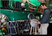 بازار فروش طبل و سنج برای محرم
