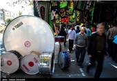 بازار فروش طبل و سنج برای محرم