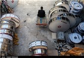بازار فروش طبل و سنج برای محرم