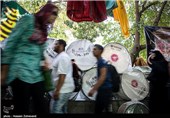 بازار فروش طبل و سنج برای محرم