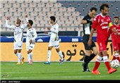 دیدار تیم های فوتبال پرسپولیس و راه آهن