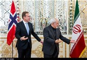 دیدار وزیر امور خارجه نروژ با جواد ظریف