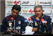  کارلوس کی‌روش در کنفرانس خبری پیش بازی دوستانه ایران و کره جنوبی