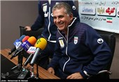  کارلوس کی‌روش در کنفرانس خبری پیش بازی دوستانه ایران و کره جنوبی