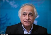 شمس لنگرودی بازیگر در نشست خبری فیلم احتمال باران اسیدی
