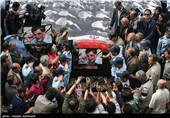 تشییع پیکر عبدالحسین پرتوی خالق عکس معروف دیدار همافران با امام خمینی(ره)