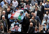 تشییع پیکر عبدالحسین پرتوی خالق عکس معروف دیدار همافران با امام خمینی(ره)