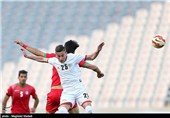 دیدار تیمهای فوتبال امید ایران و فلسطین