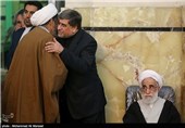 مراسم ترحیم همسر آیت‌الله احمد جنتی دبیر شورای نگهبان و مادر علی جنتی وزیر ارشاد - قم