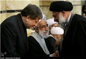 مراسم ترحیم همسر آیت‌الله احمد جنتی دبیر شورای نگهبان و مادر علی جنتی وزیر ارشاد - قم