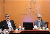 کمال خرازی دبیر ستاد توسعه علوم و فناوریهای شناختی وسید رضا صالحی امیری رییس سازمان اسناد و کتابخانه ملی