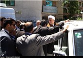خروج آیت‌الله اکبر هاشمی‌رفسنجانی رئیس مجمع تشخیص مصلحت نظام 