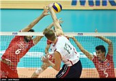 دیدار تیم‌های والیبال ایران و آمریکا - لیگ جهانی والیبال