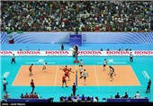 دیدار تیم‌های والیبال ایران و آمریکا - لیگ جهانی والیبال