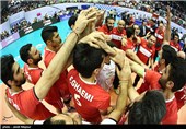 پیروزی تیم والیبال ایران مقابل آمریکا در لیگ جهانی والیبال