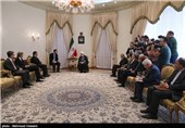 دیدار زیگمار گابریل معاون صدر‌اعظم و وزیر اقتصاد و انرژی آلمان با حجت الاسلام حسن روحانی رئیس جمهور