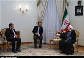 دیدار زیگمار گابریل معاون صدر‌اعظم و وزیر اقتصاد و انرژی آلمان با حجت الاسلام حسن روحانی رئیس جمهور